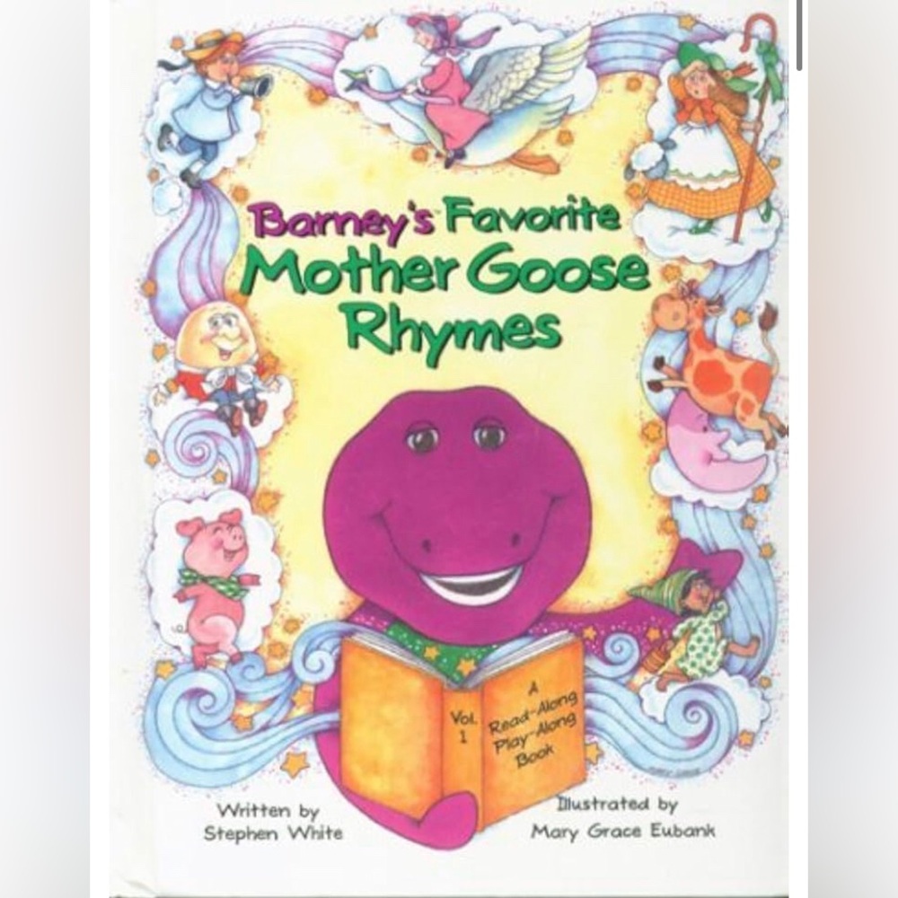 5for$20📗Barney's Favorite Mother Goose Rhymes Book
